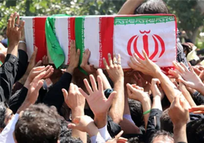 وداع با پیکر شهید گمنام در پادگان یگان ویژه صابرین