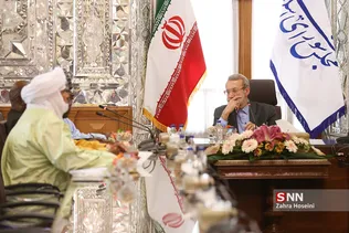 دیدار علی لاریجانی با نایب رئیس مجلس نیجریه