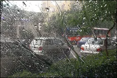 بارش باران در برخی محور‌های برون شهری