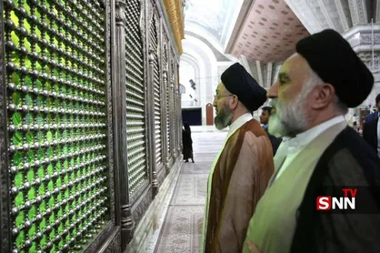 حضور عمار حکیم در مرقد امام خمینی (ره) و دیدار با سید حسن خمینی