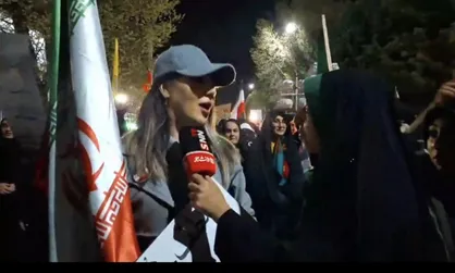 دختر کم&zwnj;حجاب در شهرکرد ؛ این پرچم کفن من است