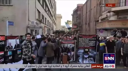 تجمع مردم و دانشجویان مقابل سفارت ترکیه در اعتراض به حمایت از رژیم صهیونیستی با صادرات سوخت و کالا به اسرائیل