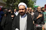 کلانتری در مراسم تشییع پیکر مطهر ۱۵۰ شهید دفاع مقدس در تهران