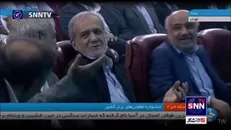 شوخی مجری برنامه با رئیس جمهور: من شاهد بودم شما خونسرد نشسته بودید و بخاطر پروتکل‌ها آمدند و شما را بردند