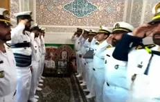 ایستاده بر عرشه غیرت؛ سلام نظامی دریادلان «دنا» به فرمانده مقتدر