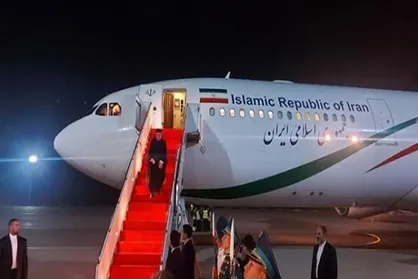 رئیسی وارد آستانه پایتخت قزاقستان شد