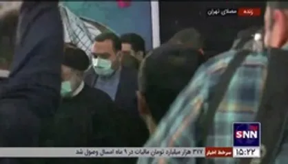 ورود رئیس جمهور به مراسم گرامیداشت سومین سالگرد شهادت سردار سلیمانی در مصلای تهران