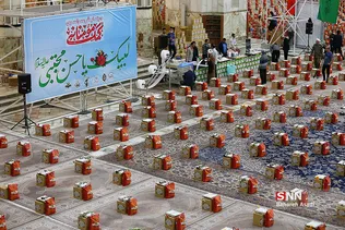 مرحله دوم رزمایش مومنانه در حرم امام خمینی (ره)