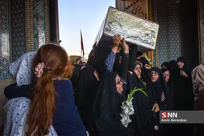 تشییع پیکر 9 شهید گمنام در شیراز&lrm;