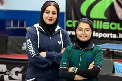 قهرمانی دختر کرمانشاهی در مسابقات هوپس تنیس&zwnj;روی میز کشور