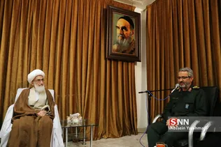  دیدار سردار غلامحسین غیب پرور با حضرت آیت الله العظمی نوری همدانی