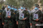 وداع با شهید مصطفی نامور در صبحگاه مشترک نیروهای مسلح قم
