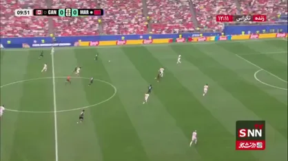 سیو طلایی یاسین بونو در دقیقه ۹ / کانادا 0 - 0 مراکش