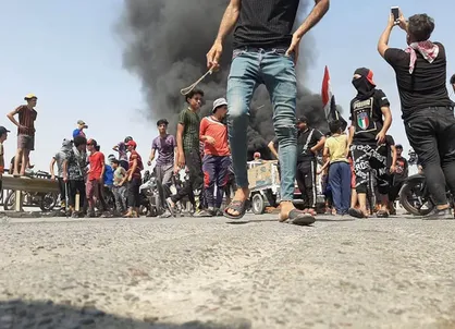 کشته شدن سومین معترض در بغداد و تشدید اعتراض&zwnj;ها در ذی&zwnj;قار