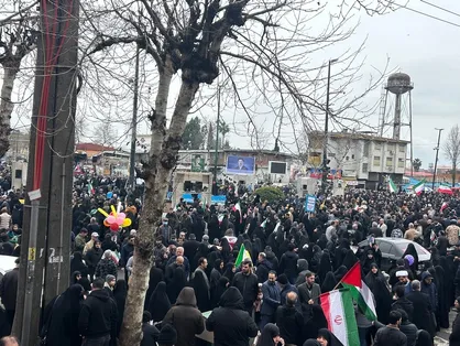 طنین فریاد آزادی در دیار میرزا کوچک&zwnj;خان/خروش غیرت رشتی&zwnj;ها علیه جنایات رژیم صهیونیستی+فیلم