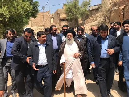 بازدید اولین مسئول کشوری از مناطق زلزله زده مسجدسلیمان