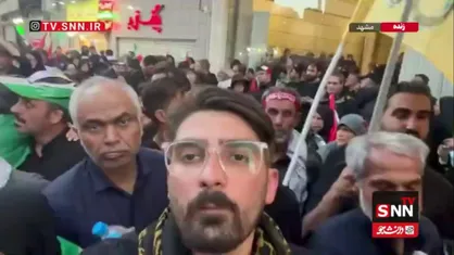 ازدحام جمعیت، مسیر انتقال پیکر رهبر شهید به حرم مطهر رضوی را تغییر داد