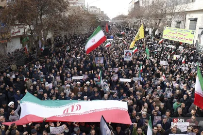 راهپیمایی نمازگزاران تبریزی در خون&zwnj;خواهی رهبر شهید انقلاب