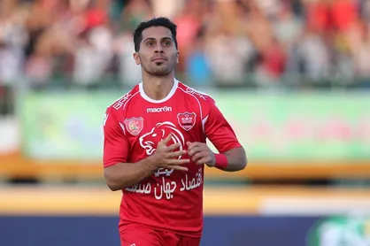امید عالیشاه در تمرین پرسپولیس حاضر شد