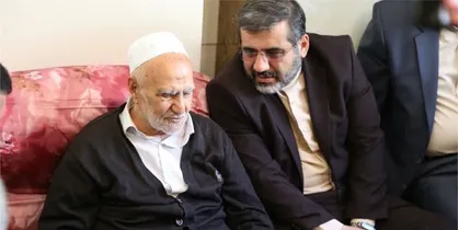 دیدار وزیر فرهنگ و ارشاد اسلامی با استاد کریمی&zwnj;مراغه&zwnj;ای