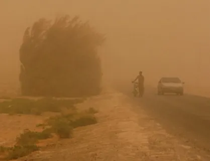 سرعت وزش باد در زابل به ۱۲۶ کیلومتر در ساعت رسید