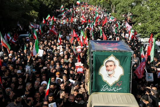 مراسم تشییع و وداع با پیکر شهید مصباح‌الهدی باقری‌کنی