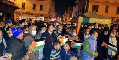 تظاهرات مردم مغرب در اعتراض به سازش با اسرائیل