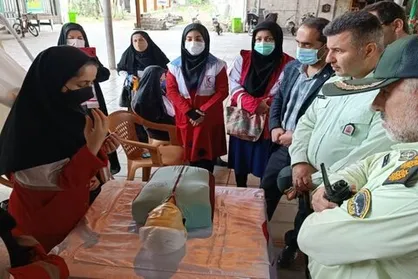 برگزاری ایستگاه سلامت غربالگری به همت کانون دانشجویی هلال احمر علوم پزشکی گیلان