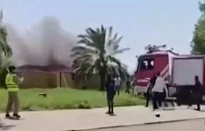 آتش&zwnj;سوزی در فرودگاه بین&zwnj;المللی بصره