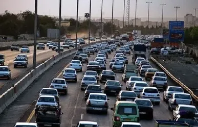ترافیک پرحجم در آزادراه‌های استان قزوین