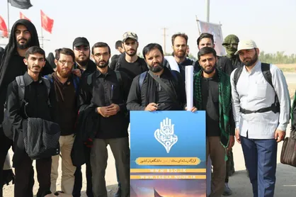 خادمین قرارگاه رسانه&zwnj;ای اربعین دانشگاهیان در مسیر پیاده&zwnj;روی نجف- کربلا مستقر شدند