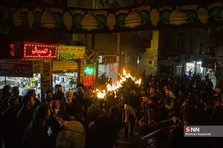 مراسم مشعل گردانی در قم