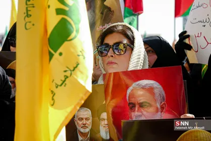 اجتماع مردمی در محکومیت جنایت رژیم غاصب صهیونیستی در میدان امام حسین (ع)