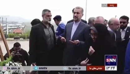 بازدید وزیر خارجه ایران از باغ ایران در نقطه صفر مرزی لبنان و فلسطین اشغالی