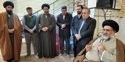 حضور نماینده ولی فقیه در جمع دانش آموزان معتکف یاسوجی