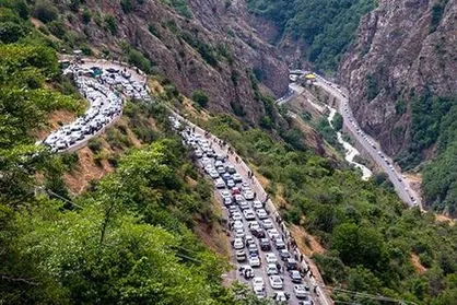 پلیس راهور: ترافیک در جاده&zwnj;های هراز و چالوس سنگین است