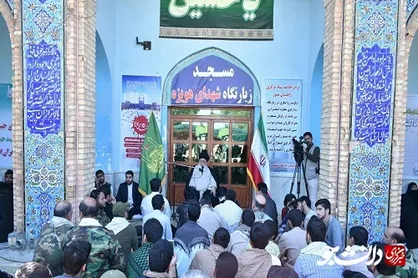 آیت الله علم الهدی امروز در زیارتگاه شهدای هویزه حضور یافت +تصاویر