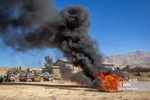 امحاء ۱۸ تن مواد مخدر در شیراز