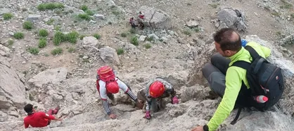 نجات ۱۴ کوهنورد مفقود شده در کوه&zwnj;های کوهپایه کرمان