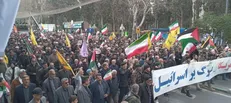تایم لپس حضور صدهزار نفری مردم گرگان در روز قدس
