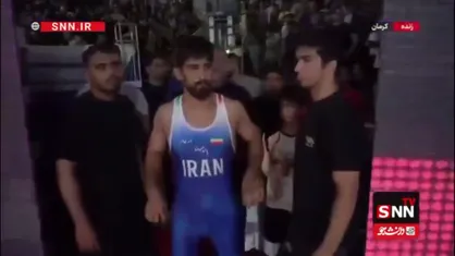برد امیرمحمد یزدانی در نخستین دیدار