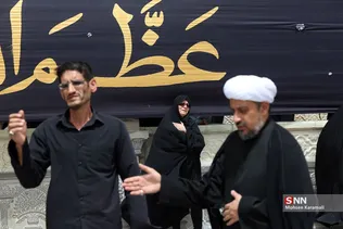 عزاداری و عرض تسلیت عاشقان امام باقر علیه السلام در حرم بانوی کرامت