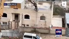تخریب خانه یک خانواده فلسطینی در قدس توسط نظامیان صهیونیست