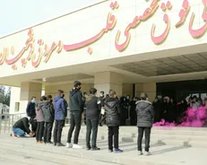 قدردانی بسیجیان دانشگاه آزاد همدان از کادر درمان + عکس