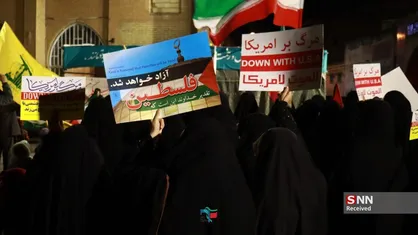 تجمع دانشجویان زنجانی در محکومیت جنایات رژیم صهیونیستی+فیلم
