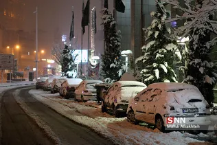 بارش برف در تهران