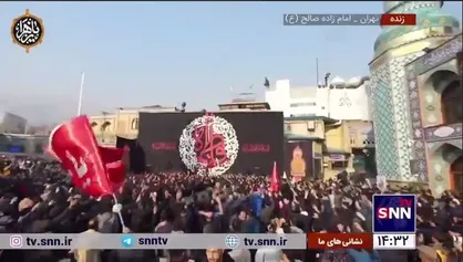 طنین انداز شدن نوای &laquo;لبیک یا حیدر&raquo; در صحن امام زاده صالح (ع) و در سالروز شهادت حضرت زهرا (س)