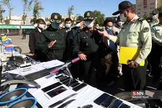 بازدید از دستاوردهای عملیاتی و کشفیات باند بزرگ سلاح و مهمات فاتب