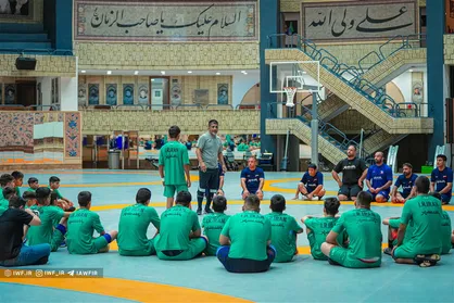 حضور علیرضا دبیر در اردوی تیم ملی کشتی آزاد نونهالان