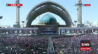 مداحی حاج محمد رضا بذری در آیین وداع با پیکر مطهر رهبر شهید
